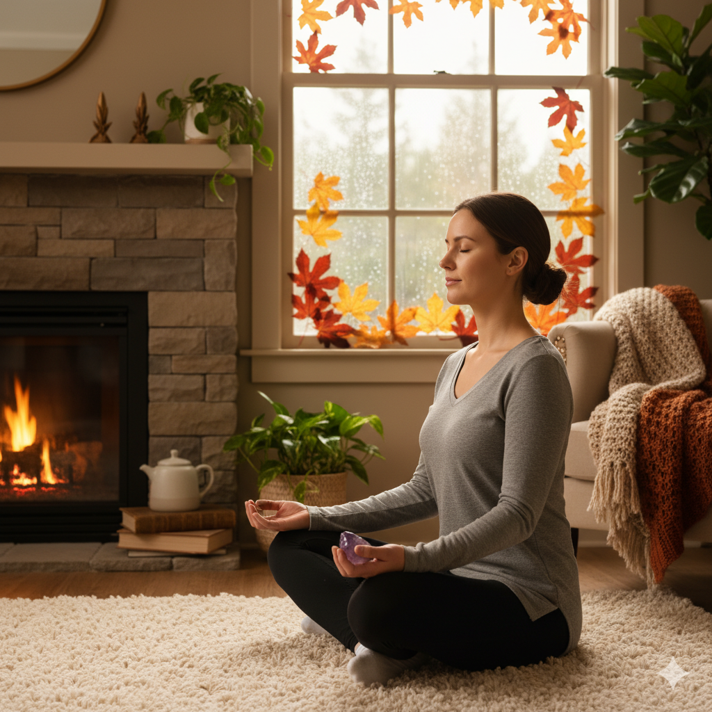 Read more about the article 🍁 Autumnal Sound Bath: Tuning Out Stress for a Clearer Complexion